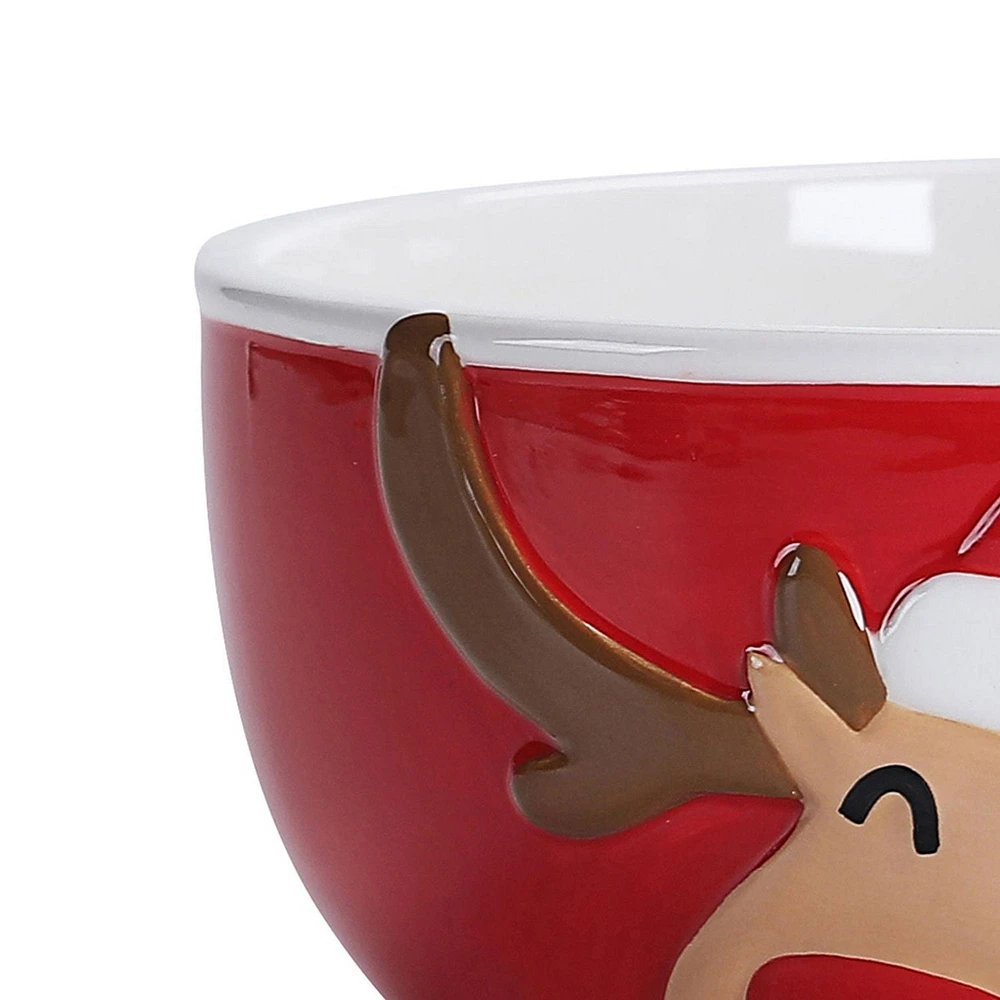 Holiday Time Reindeer Bowl, 4-Piece