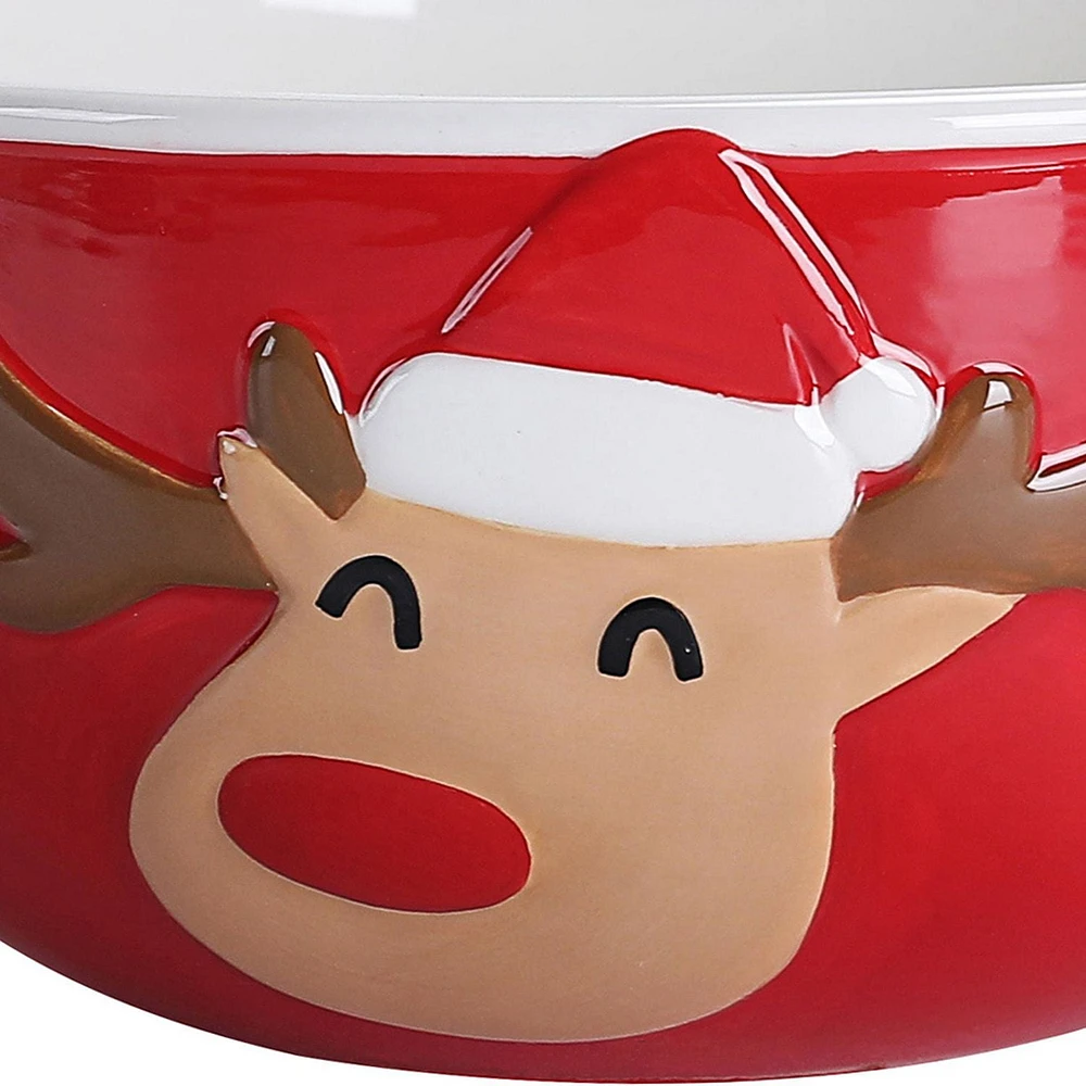 Holiday Time Reindeer Bowl, 4-Piece