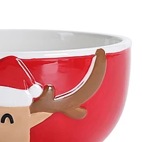 Holiday Time Reindeer Bowl, 4-Piece