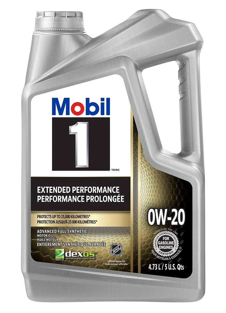 Mobil 1™ Extended Performance Full Synthetic Engine Oil 0W-20, 4.73 L, Mobil 1™ EP 0W-20