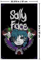 Sally Face - Crossed Guitars Wall Poster, 22.375" x 34"