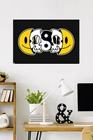 Yin Yang Smile Face Skull Wall Poster, 22.375" x 34"