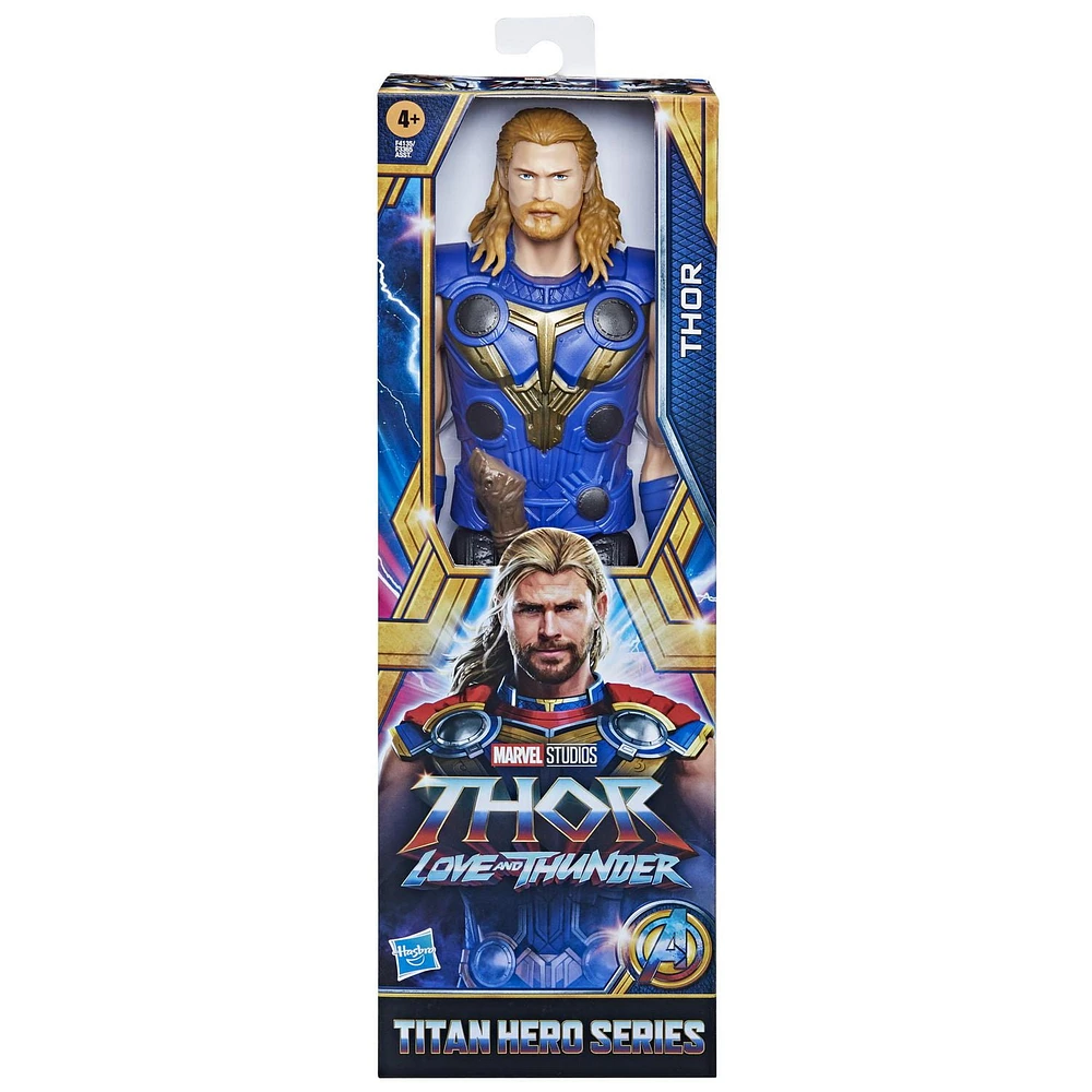 Marvel Avengers Titan Hero Series Thor Toy, 12-Inch-Scale Thor: Love and Thunder Action Figure with Accessory, Toys for Kids Ages 4 and Up