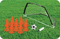 Future Stars Super Soccer Training Set - 4ft Soccer Goal, 12 Orange Cones, 1 Junior Soccer Ball and Pump