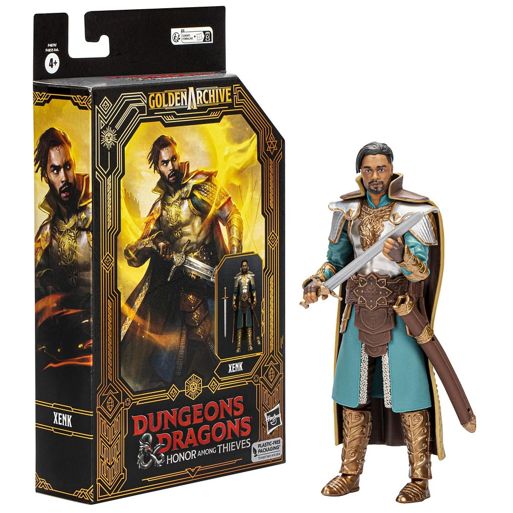 Dungeons & Dragons Honor Among Thieves Golden Archive Xenk Collectible Figure 6-Inch Scale D&D Action Figures