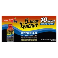 5 Hour Energy Regular Strength Berry, 10x57ml