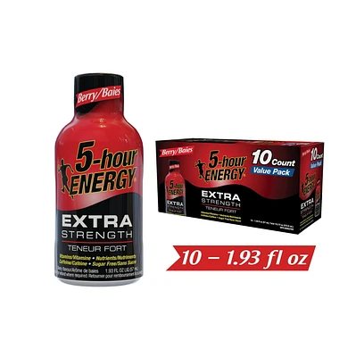 5 Hour Energy Extra Fort Baies 10x57ml