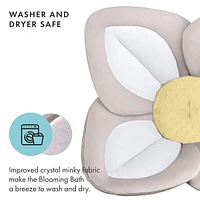 Blooming Bath Lotus Baby Bath Seat - Premium Baby Bathtub, Fits Most Sinks - Newborn & Baby Essentials - Baby Gifts - 33" - Grey/Dark Grey