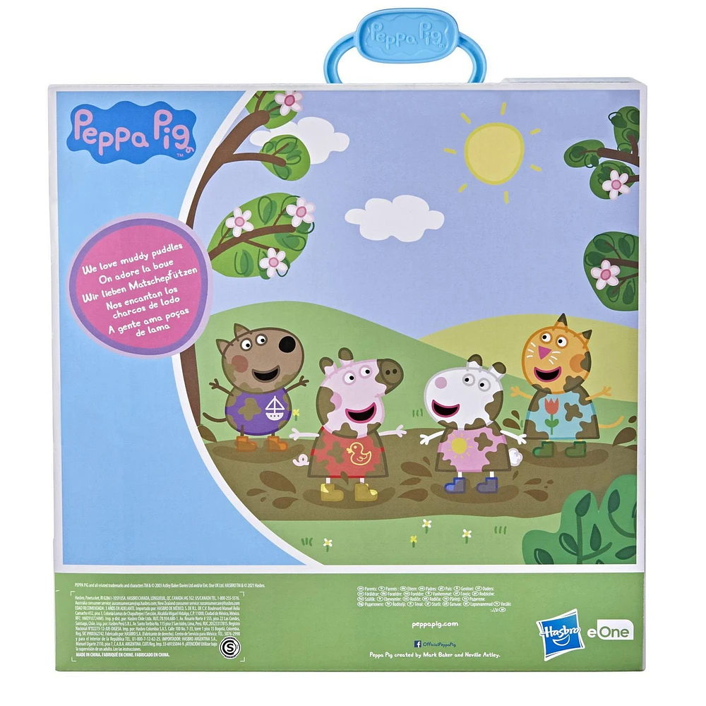 Peppa Pig Peppa's Adventures Peppa's Carry-Along Friends Case Toy, Includes 4 Figures and Carrying Case, Ages 3 and up