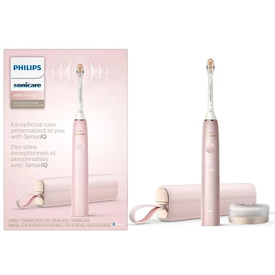 Brosse à dents rechargeable Philips Sonicare Prestige 9900, dotée de la technologie SenselQ, rose, HX9990/13