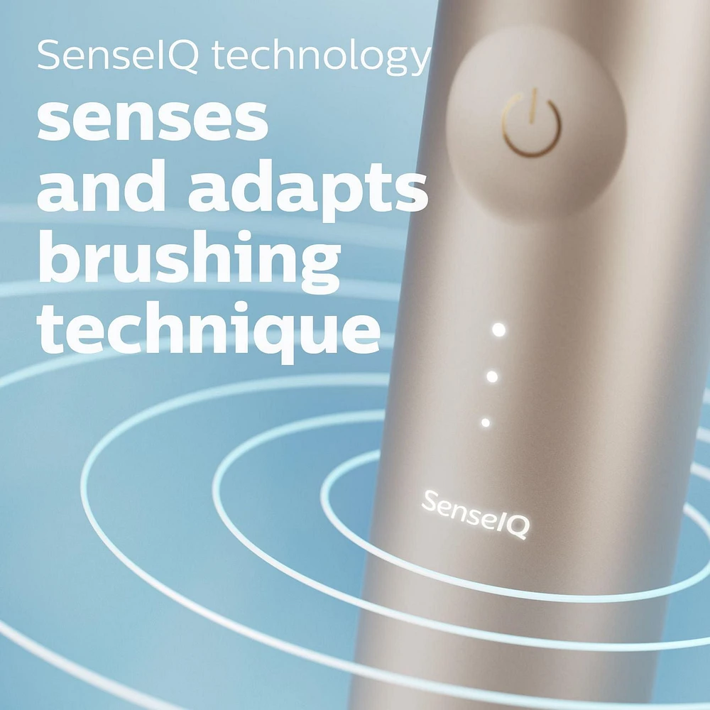 Brosse à dents rechargeable Philips Sonicare Prestige 9900, dotée de la technologie SenselQ, rose, HX9990/13