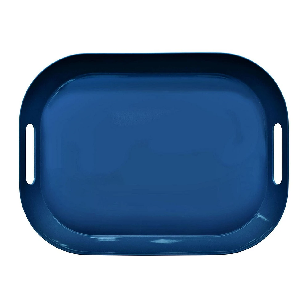 Mainstays Dark Blue Plastic Serving Tray