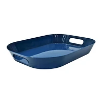 Mainstays Dark Blue Plastic Serving Tray