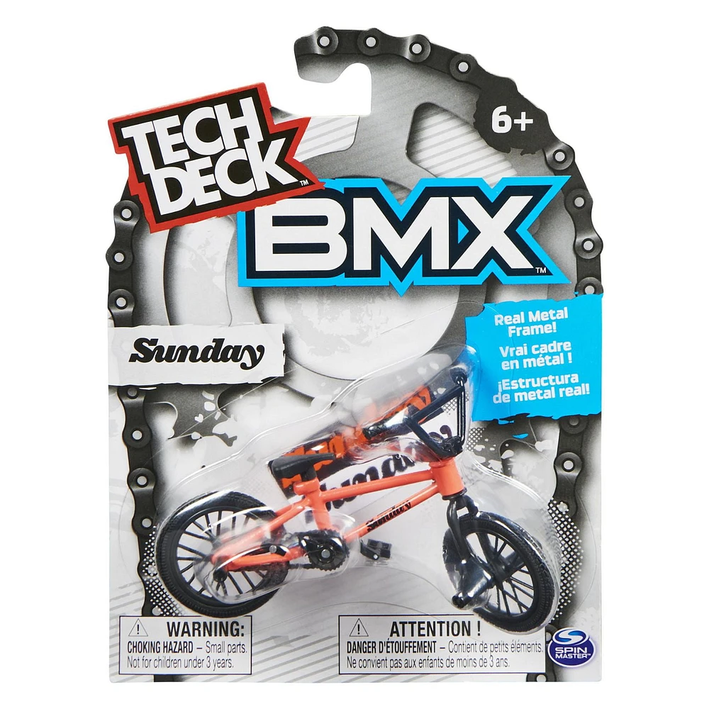 Tech Deck, BMX Finger Bike, Sunday Bikes, Collectible and Customizable Mini BMX Bicycle