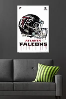 NFL Atlanta Falcons - Drip Helmet 20 Wall Poster, 22.375" x 34"