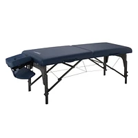 Master Massage 31" Extra Wide Montclair Pro Memory Foam Portable Massage Table Package with Reiki - Royal Blue