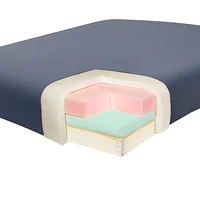 Master Massage 31" Extra Wide Montclair Pro Memory Foam Portable Massage Table Package with Reiki - Royal Blue