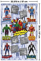 Marvel Comics Action Figures Wall Poster, 22.375" x 34"