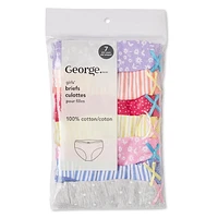 George Toddler Girls' Briefs 7-Pack, Sizes 2T-4T