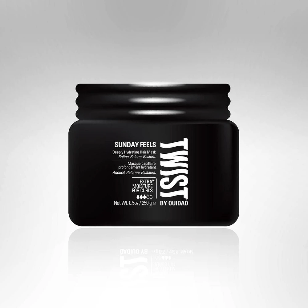 TWIST BY OUIDAD  <br>SUNDAY FEELS<br>Deeply Hydrating Hair Mask, Soften. Reform. Restore.