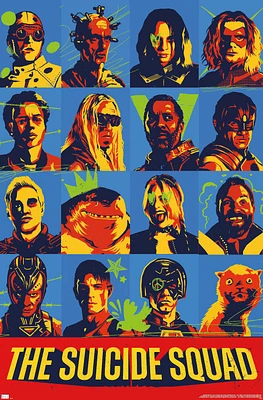 DC Comics Movie The Suicide Squad - Grid Wall Poster, 22.375" x 34"