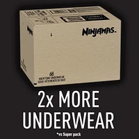 Sous-vêtements de nuit pour l’énurésie Ninjamas, taille P-G, garçons