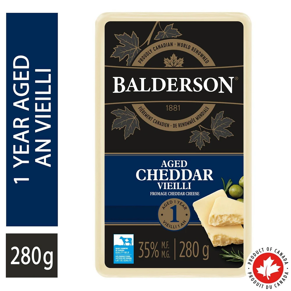 Balderson Fromage Cheddar canadien vieilli 1 an 280g