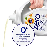 Tide Zero Liquid Laundry Detergent, Soft Citrus Scent, CleanScent Technology, 3.1L