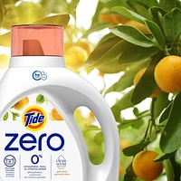 Tide Zero Liquid Laundry Detergent, Soft Citrus Scent, CleanScent Technology, 3.1L