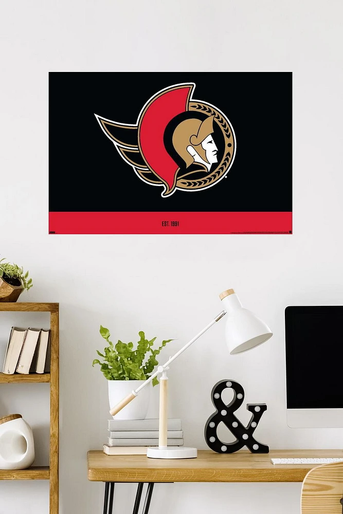 NHL Ottawa Senators - Logo 21 Wall Poster, 22.375" x 34"