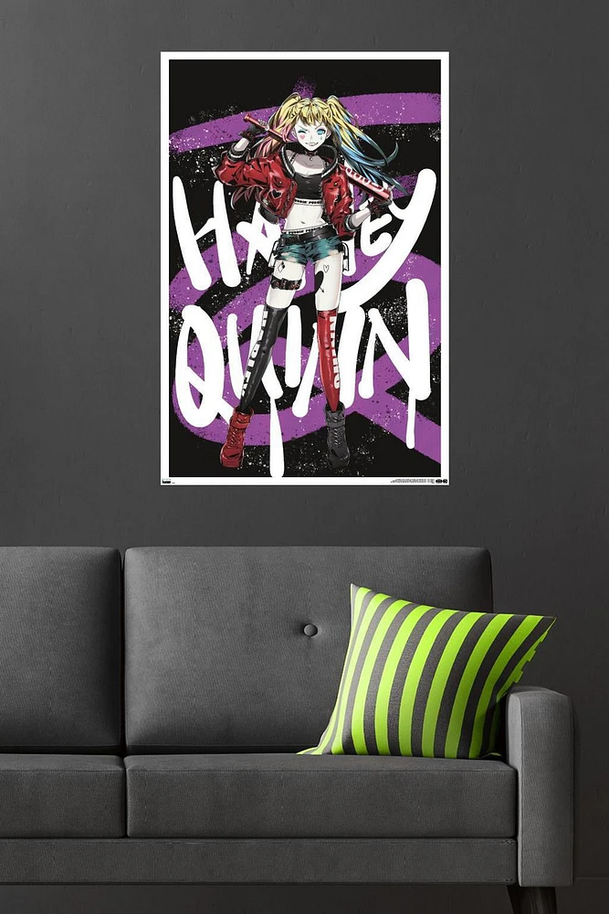 DC Comics Harley Quinn Anime - Bat Wall Poster, 22.375" x 34"