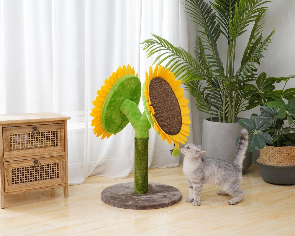 Catry Double Bloom Sunflower Cat Scratcher