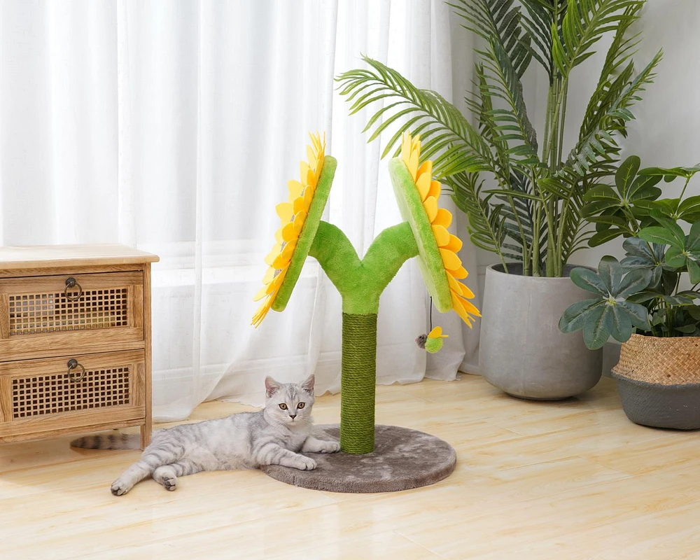 Catry Double Bloom Sunflower Cat Scratcher