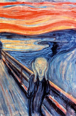 The Scream by Edvard Munch Wall Poster, 22.375" x 34"