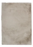 Maven Faux Rabbit Pale Grey 8 ft. x 10 ft. Area Rug