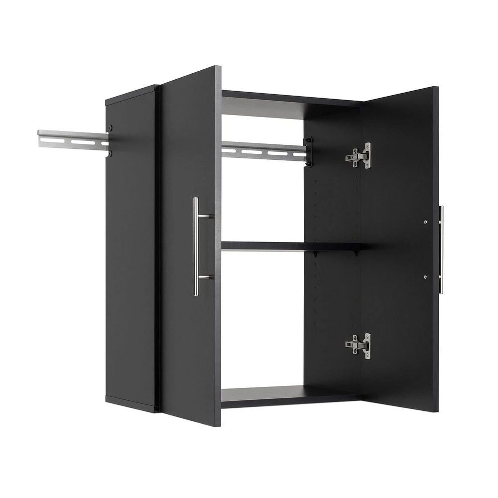 Prepac HangUps 24" Upper Storage Cabinet, Black