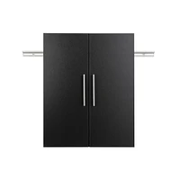 Prepac HangUps 24" Upper Storage Cabinet, Black