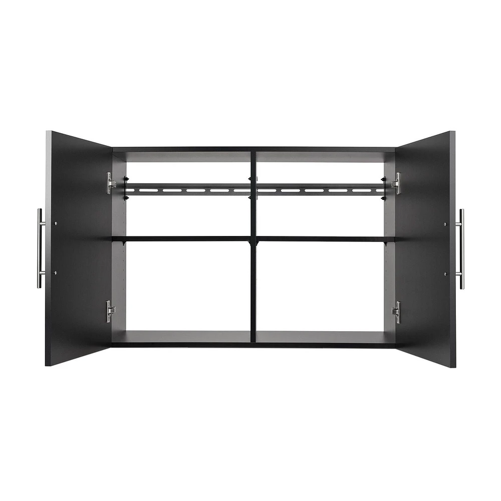 Prepac HangUps 36" Upper Storage Cabinet, Black