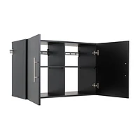 Prepac HangUps 36" Upper Storage Cabinet, Black