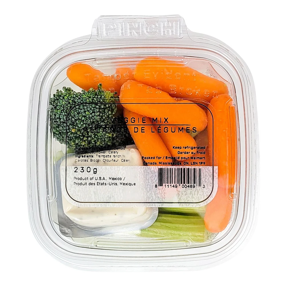 Plateau de légumes avec trempette 230g