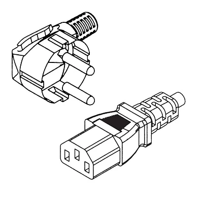 European AC Powercord - 6ft