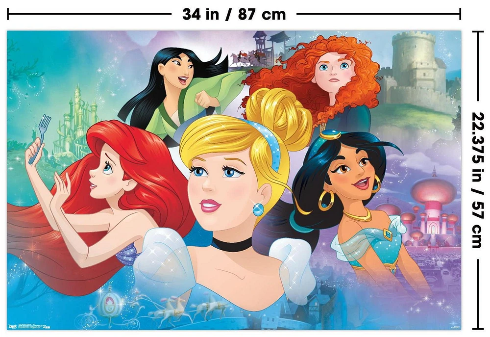 Disney Princess - Gaze Wall Poster, 22.375" x 34"