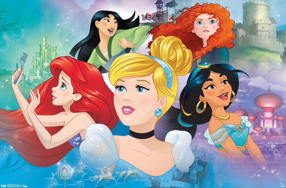 Disney Princess - Gaze Wall Poster, 22.375" x 34"