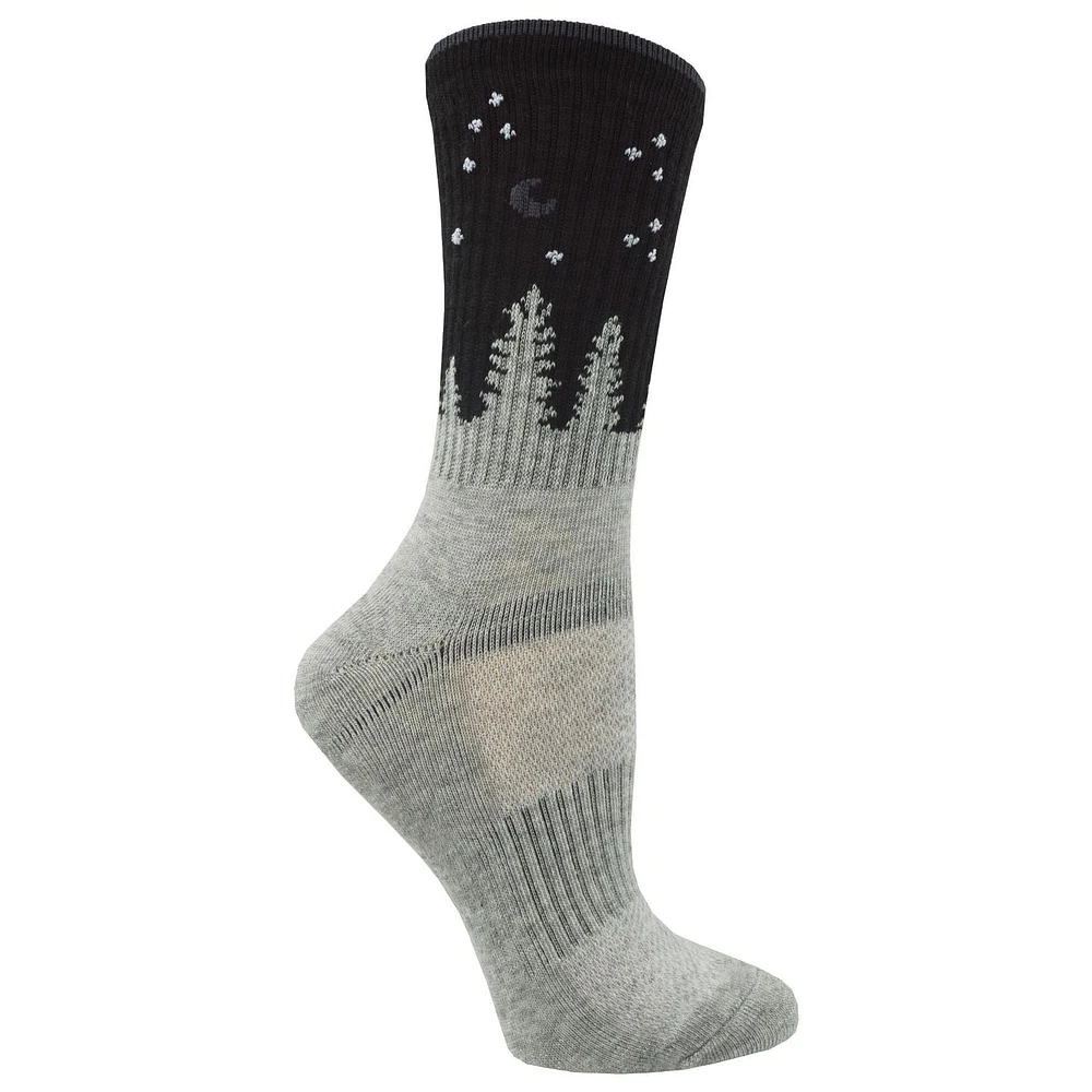 Paquet de 2 paires de chaussettes mi-mollet haute performance en mélange de laine de qualité supérieure Ozark Trail pour femmes Pointures de chaussures 4 à 10