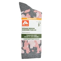 Lot de 2 paires de mi-chaussettes Ozark Trail pour femmes Pointures 4-10