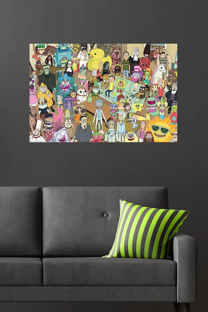 Rick And Morty - Group Wall Poster, 22.375" x 34"