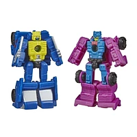 Transformers Toys Generations War for Cybertron: Earthrise Micromaster WFC-E15 Race Track Patrol 2-Pack - Kids Ages 8 and Up, 1.5-inch