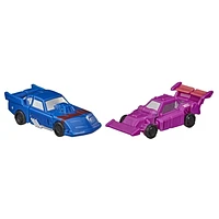 Transformers Toys Generations War for Cybertron: Earthrise Micromaster WFC-E15 Race Track Patrol 2-Pack - Kids Ages 8 and Up, 1.5-inch