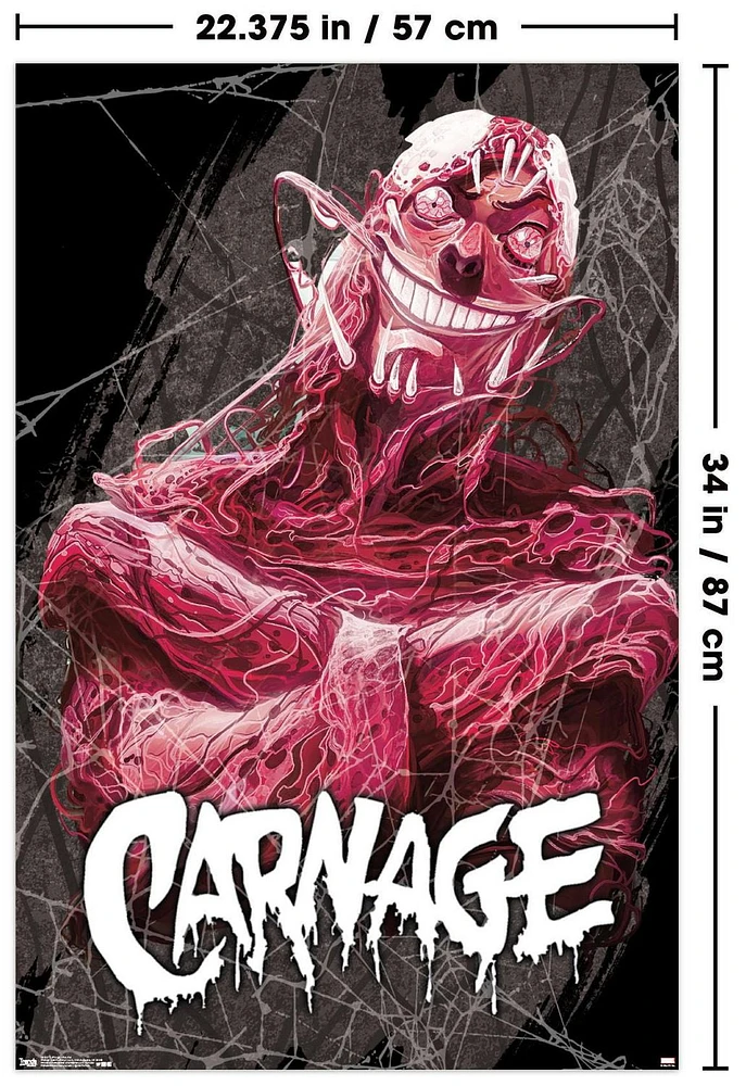 Marvel Comics Carnage - Insane Wall Poster, 22.375" x 34"