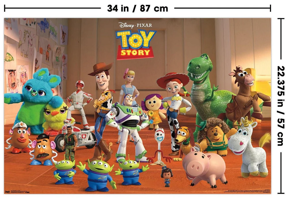 Disney Pixar Toy Story 4 - Collage Wall Poster, 22.375" x 34"